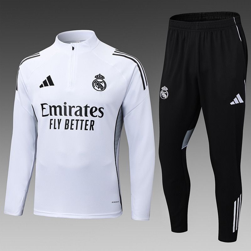 Tuta Bambino Real Madrid Bianco/Nera 2025/26