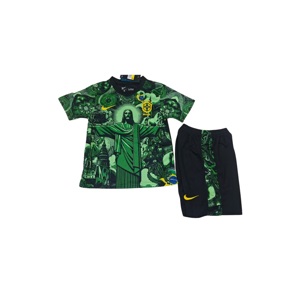 Completino Bambino Brasile Cristo Redentore Verde