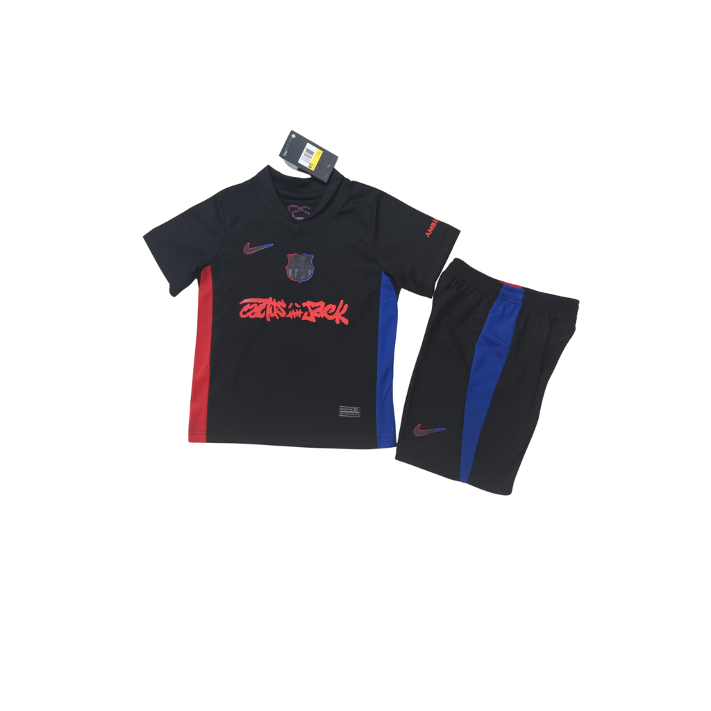 Completino Bambino Barcellona x Travis Scott Away 2025/26