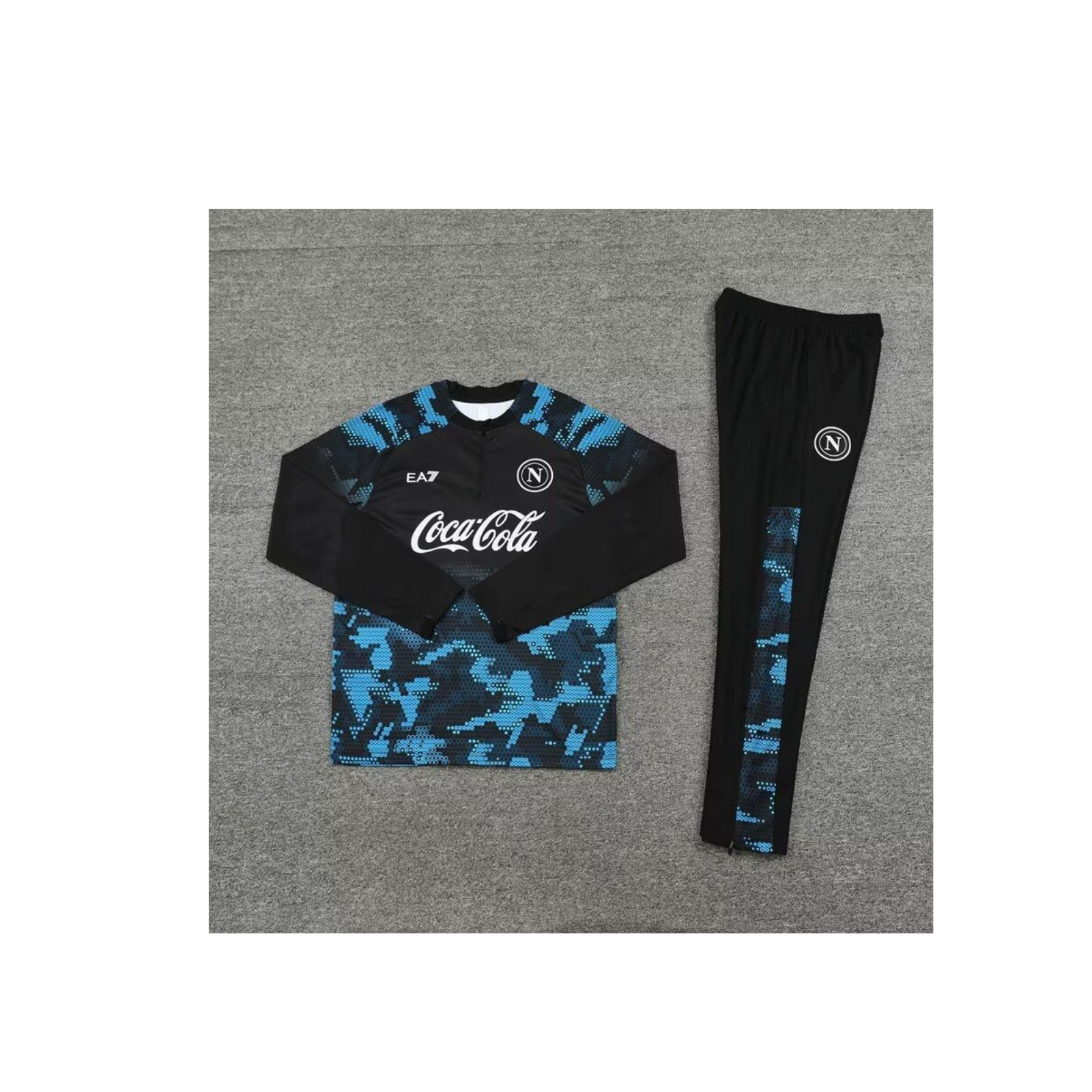 Tuta Bambino Napoli Nero/Azzurra 2025/26