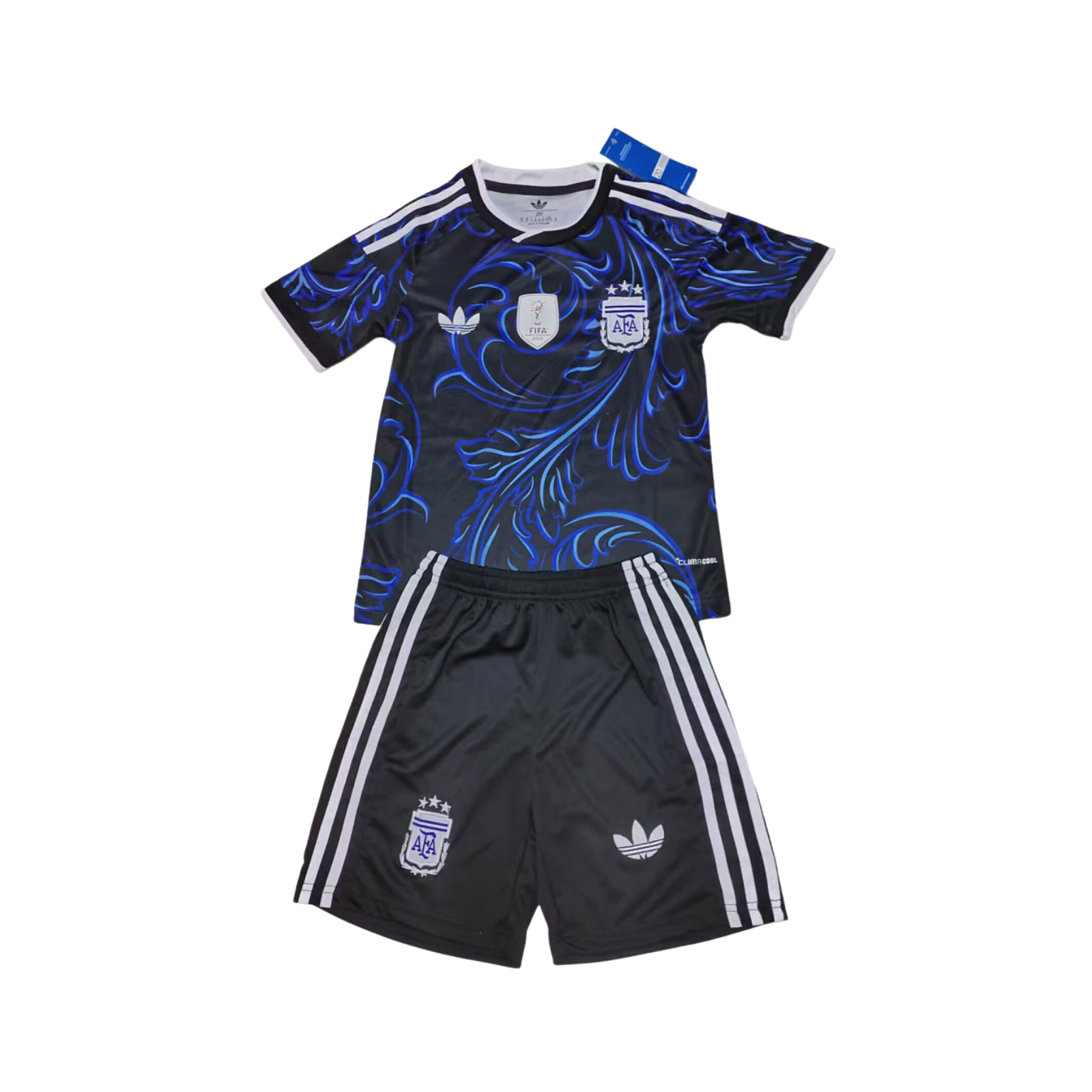 Completino Bambino Argentina Away 2026 - Patch Mondiale Vinto Inclusa