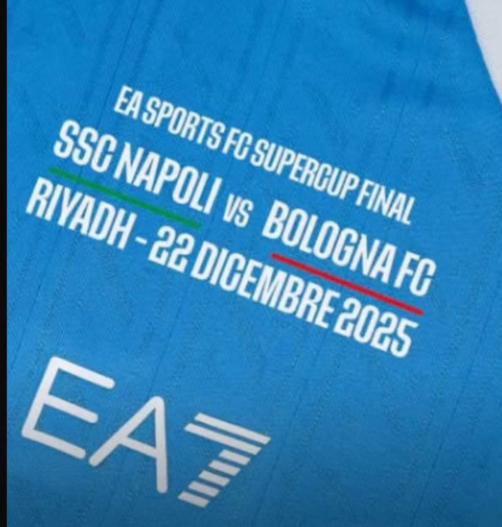 Maglia Napoli Finale Supercoppa con Patch Incluse 2025/26
