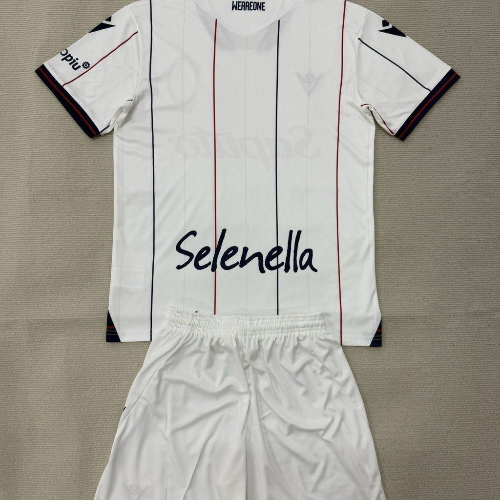 Completino Bambino Bologna Away 2025/26 - Patch Coppa Italia inclusa