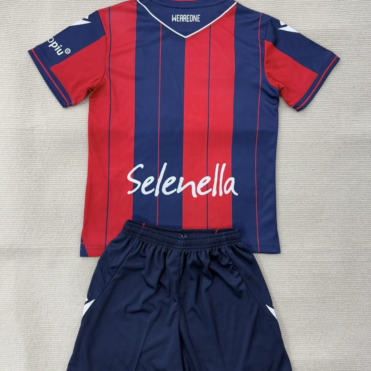 Completino Bambino Bologna Home 2025/26 - Patch Coppa Italia inclusa