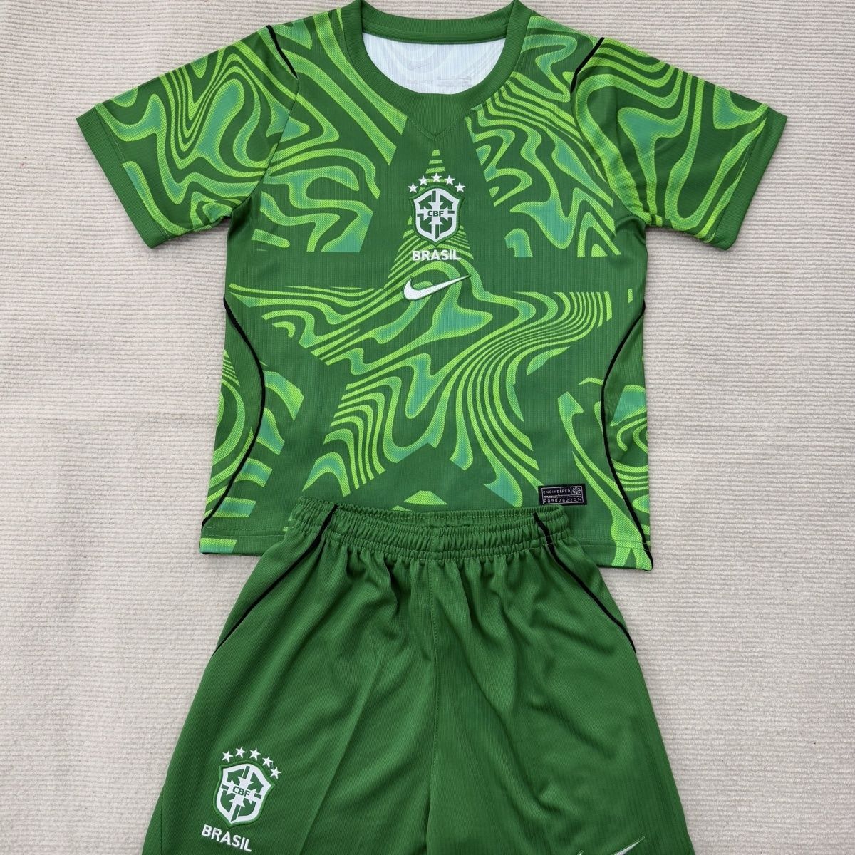 Completino Bambino Brasile Portiere Verde 2026/27