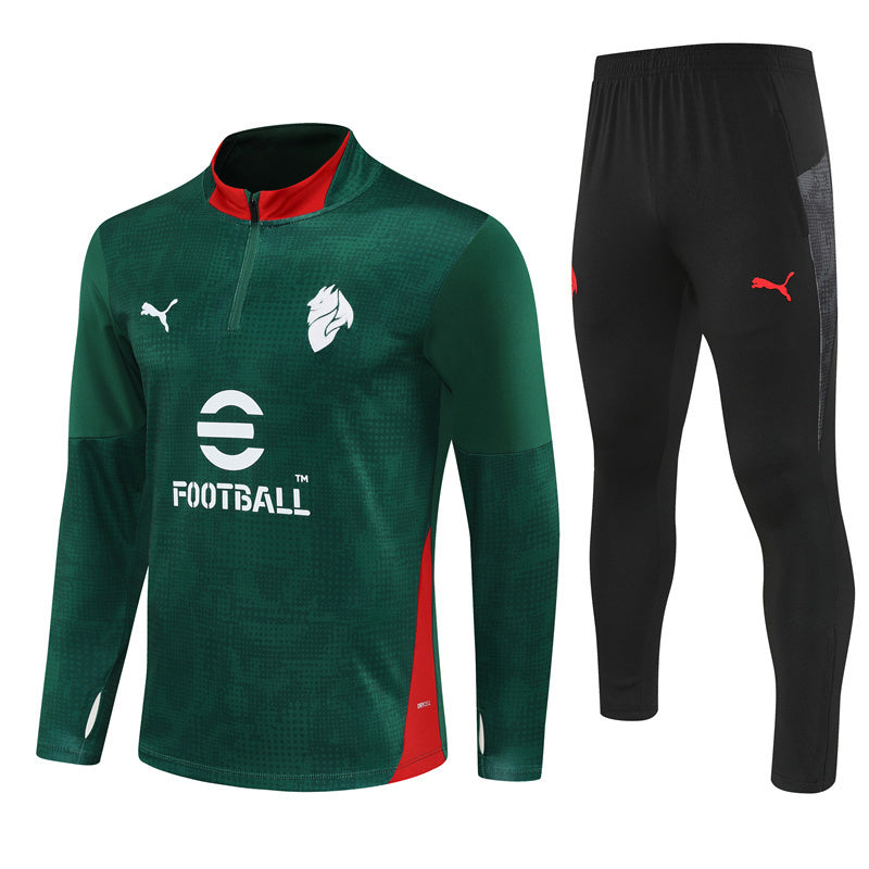 Tuta Milan Verde Mezza Zip 2025/26