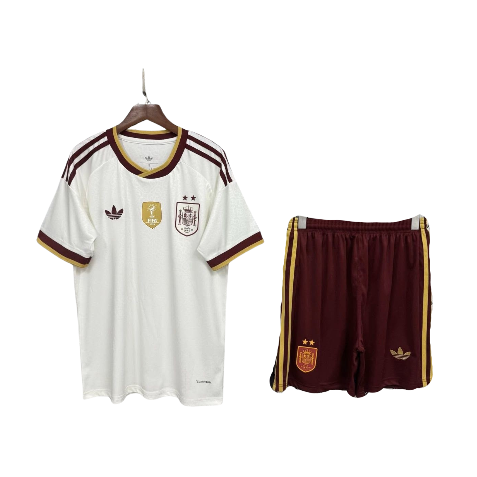 Completino Bambino Spagna Away 2026 - Patch Campioni del Mondo Inclusa